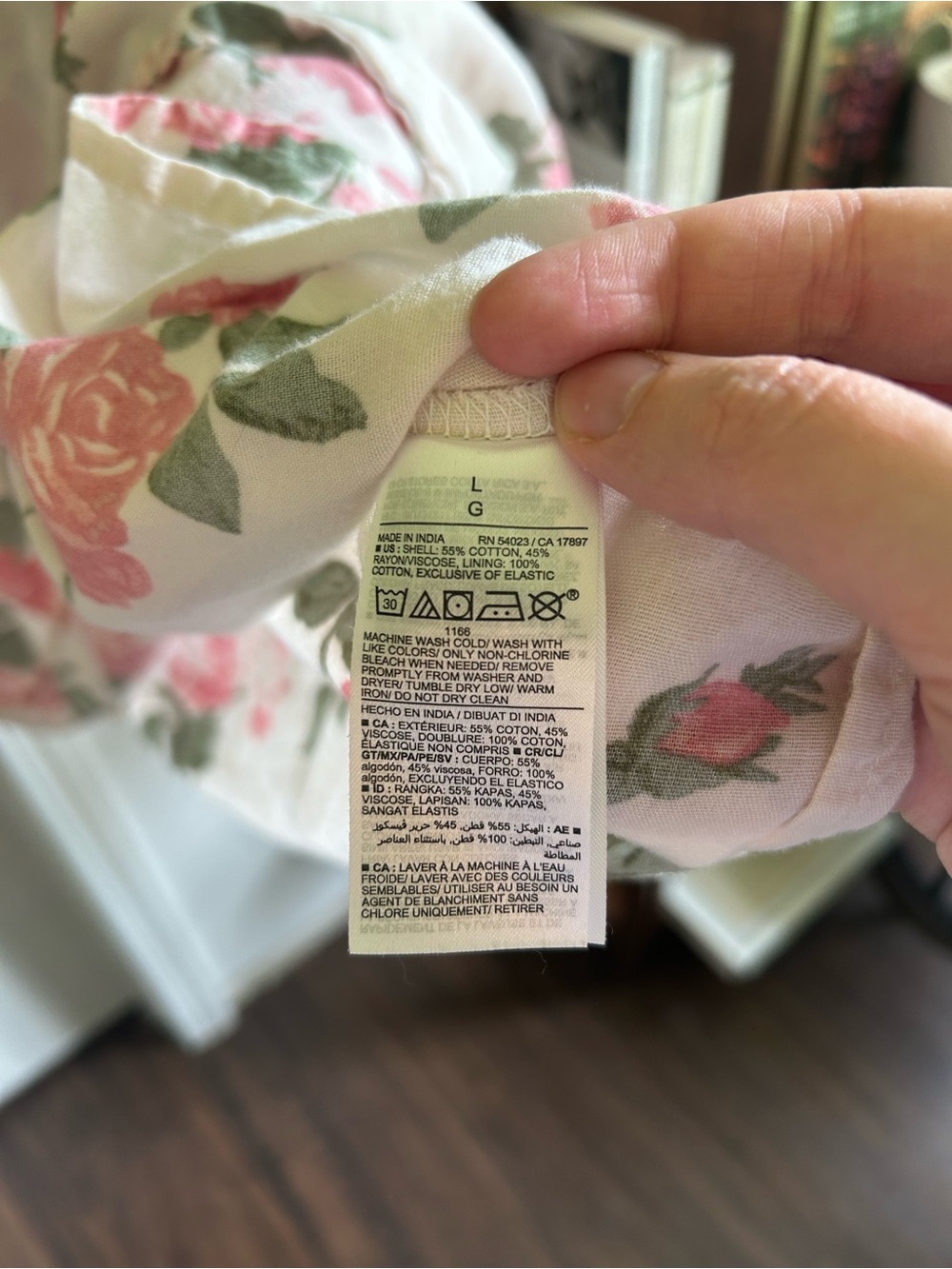 Old Navy White Floral Tiered Sundress with Pink Roses - Picture 5 of 5